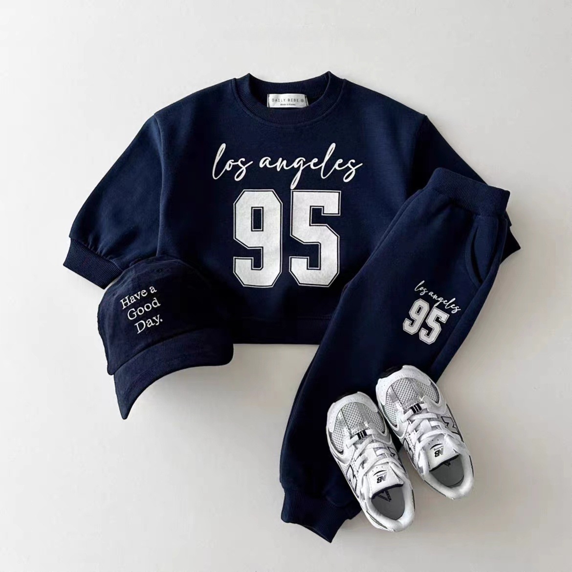 Running Gear Kids - 남아 디지털 프린트 스웨트셔츠 + 바지