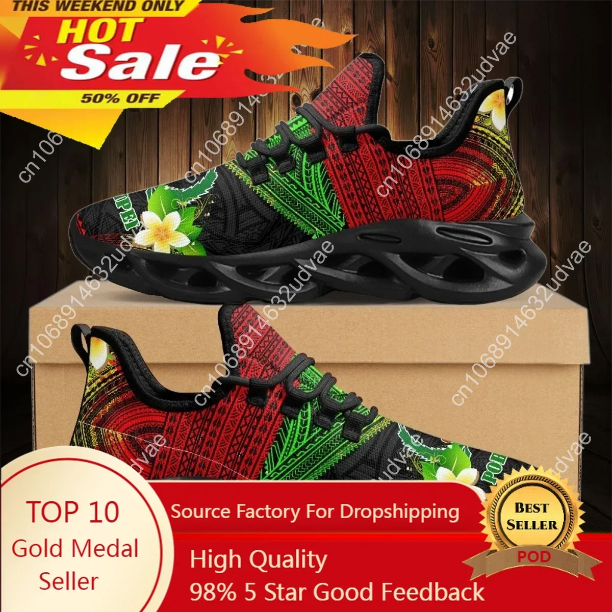 폴리네시안 포른페이 플루메리아 디자인 여성용 쿠션 메쉬 - Running Shoes Women 리뷰 및 가격