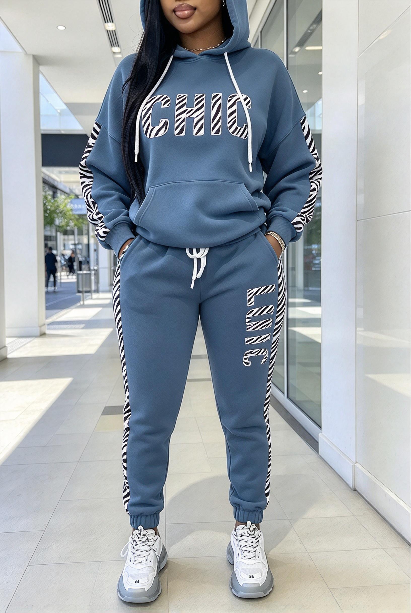 여성용 레오파드 패턴이 들어간 후드 트레이닝복 세트,  - Joggers Pants 리뷰 및 가격