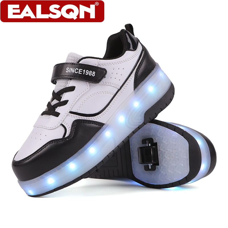 새로운 어린이용 LED 라이트업 롤러 스케이트 신발,  - Running Shoes Men 리뷰 및 가격